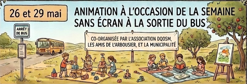 Animation semaine sans écran 26-29 mai 2026